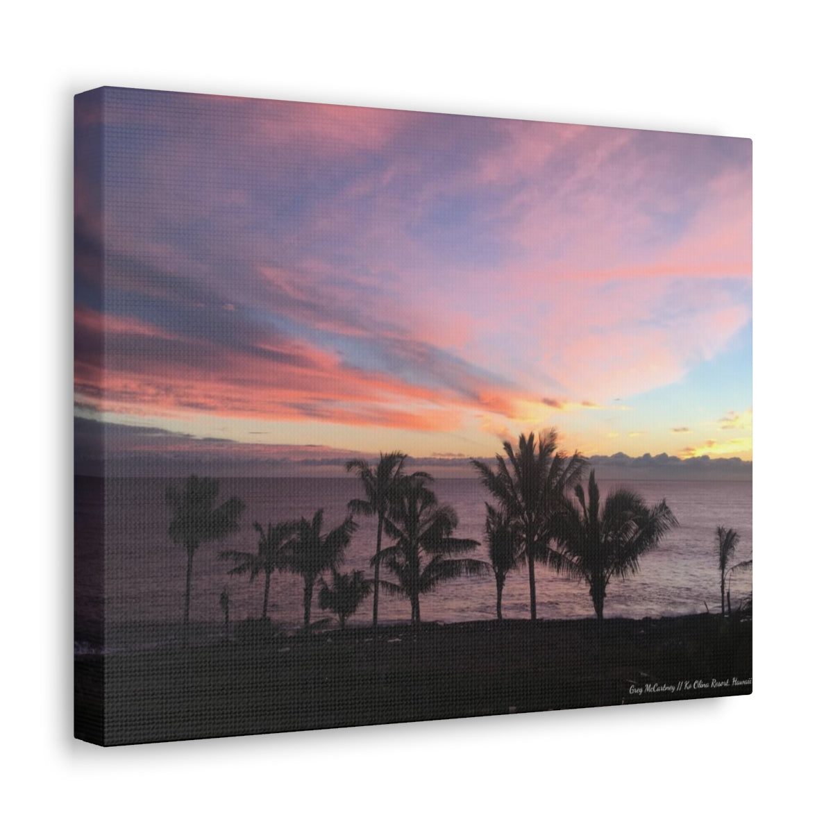 Artwork - Aloha Sunset Colors View on Canvas