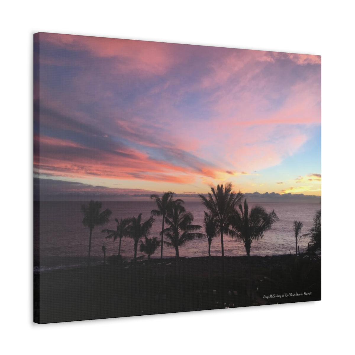 Artwork - Aloha Sunset Colors View on Canvas